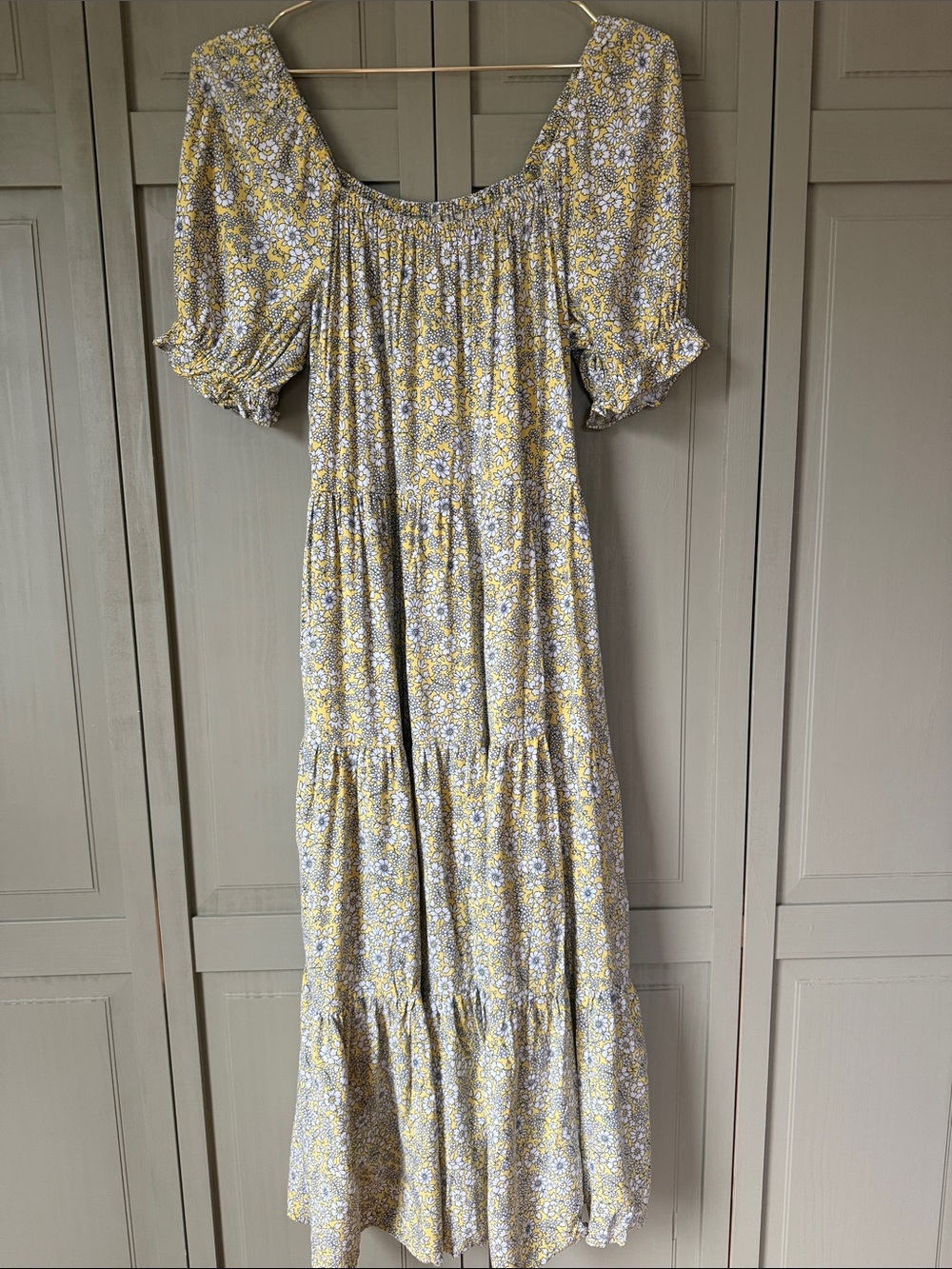 JCREW factory Yellow Floral Dress